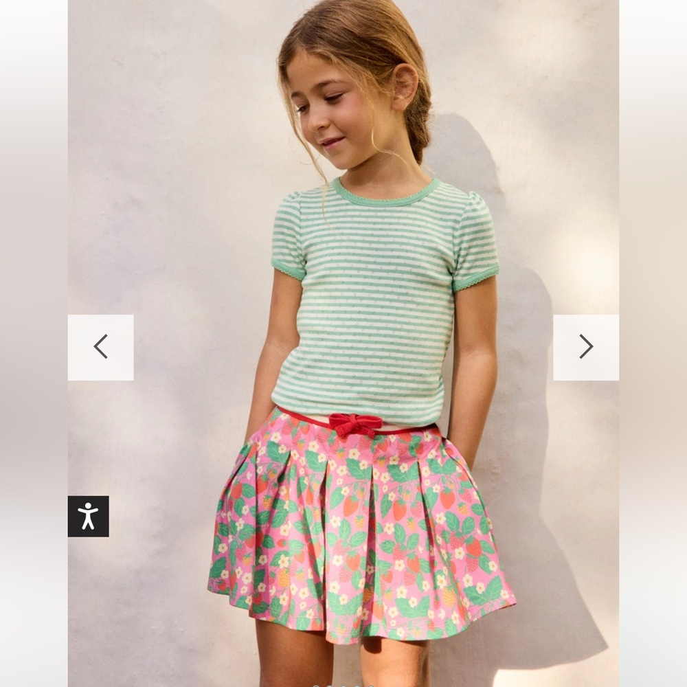 Mini Boden Pleated Jersey Skort 5-6 Years - Picture 2 of 7
